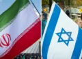 Iran + Israel flag